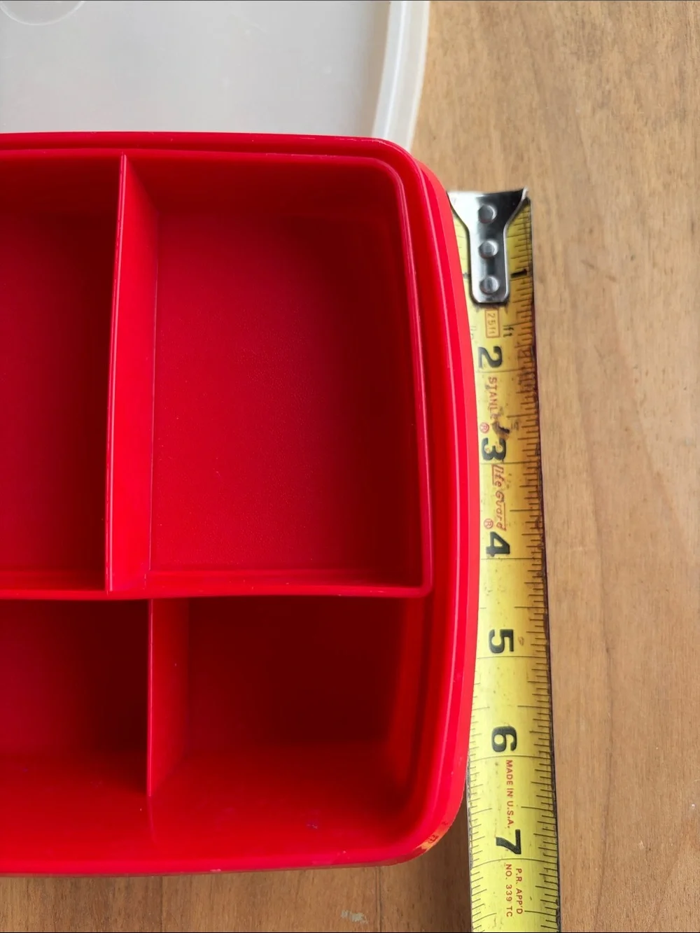 Tupperware durable red